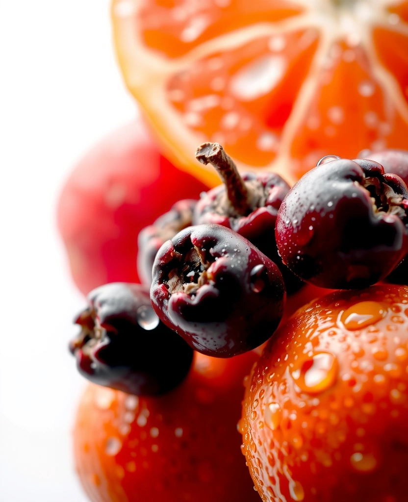 Nährstoffdichte Früchte unter dem Mikroskop